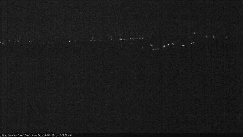 Lake Travis webcam, July 15, 2019 11:30 PM CT