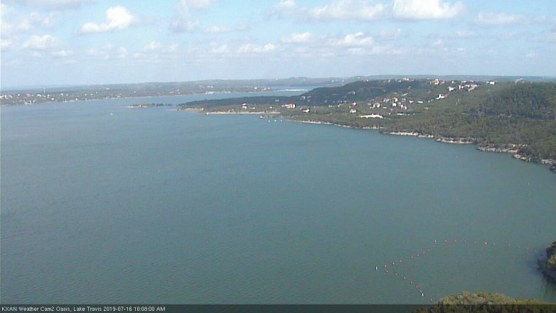 Lake Travis webcam, July 16, 2019 9:10 AM CT
