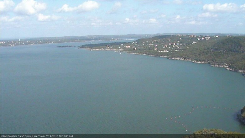 Lake Travis webcam, July 16, 2019 9:15 AM CT