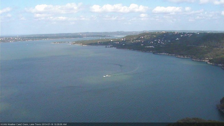 Lake Travis webcam, July 16, 2019 9:40 AM CT