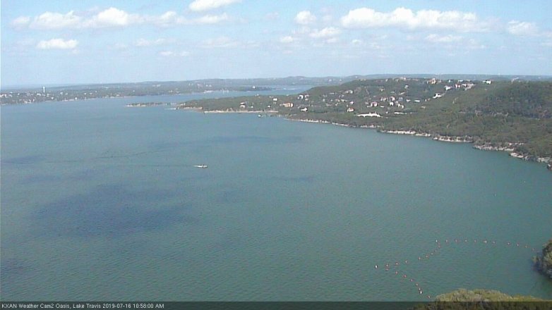 Lake Travis webcam, July 16, 2019 10:00 AM CT