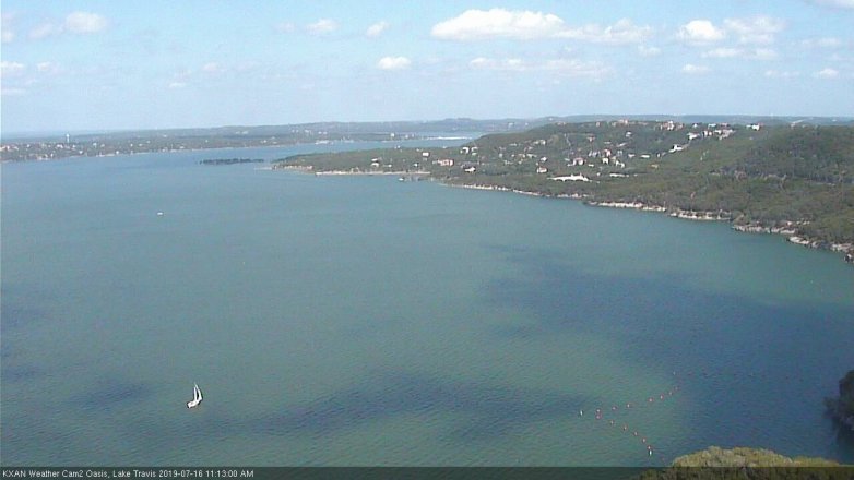 Lake Travis webcam, July 16, 2019 10:15 AM CT