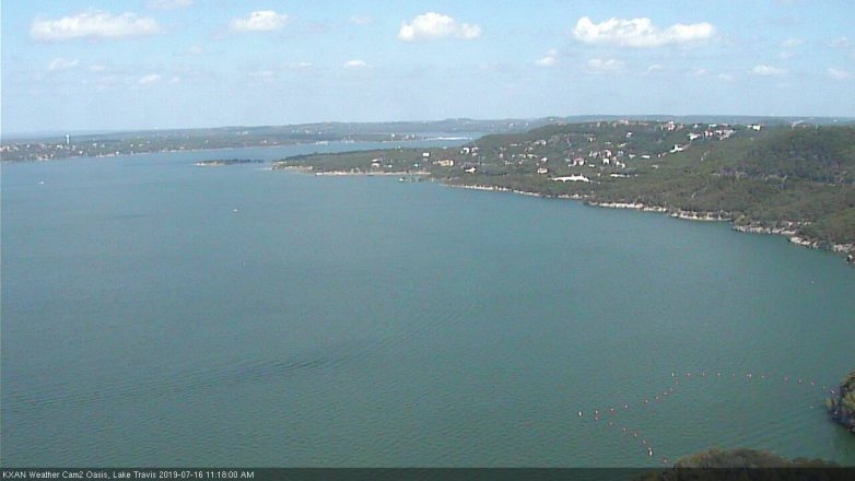 Lake Travis webcam, July 16, 2019 10:20 AM CT