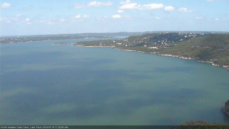 Lake Travis webcam, July 16, 2019 10:30 AM CT
