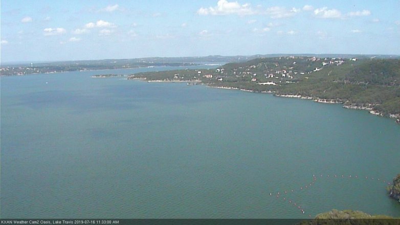 Lake Travis webcam, July 16, 2019 10:35 AM CT