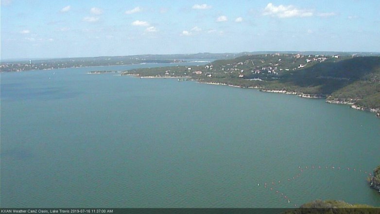 Lake Travis webcam, July 16, 2019 10:40 AM CT