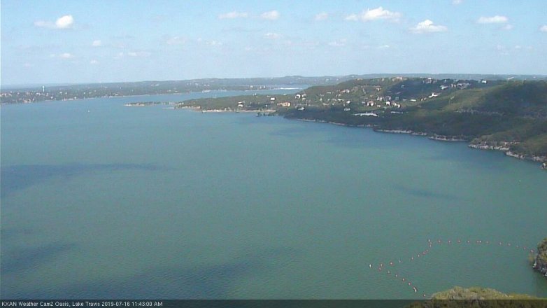 Lake Travis webcam, July 16, 2019 10:45 AM CT
