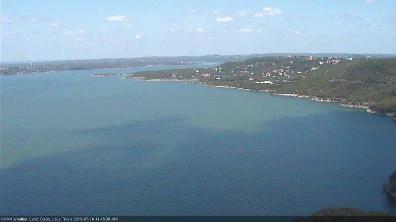 Lake Travis webcam, July 16, 2019 10:50 AM CT