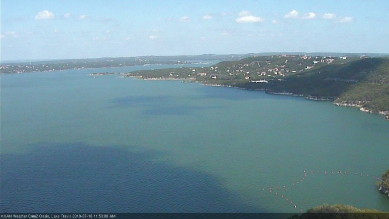 Lake Travis webcam, July 16, 2019 10:55 AM CT