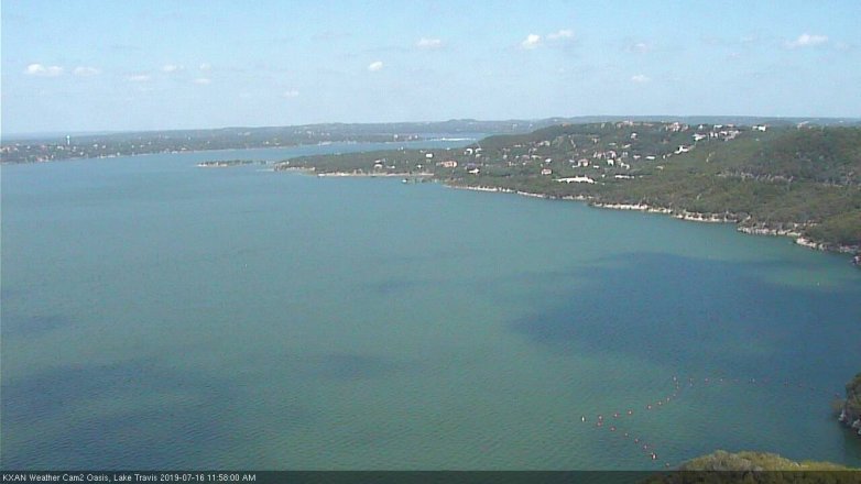 Lake Travis webcam, July 16, 2019 11:00 AM CT