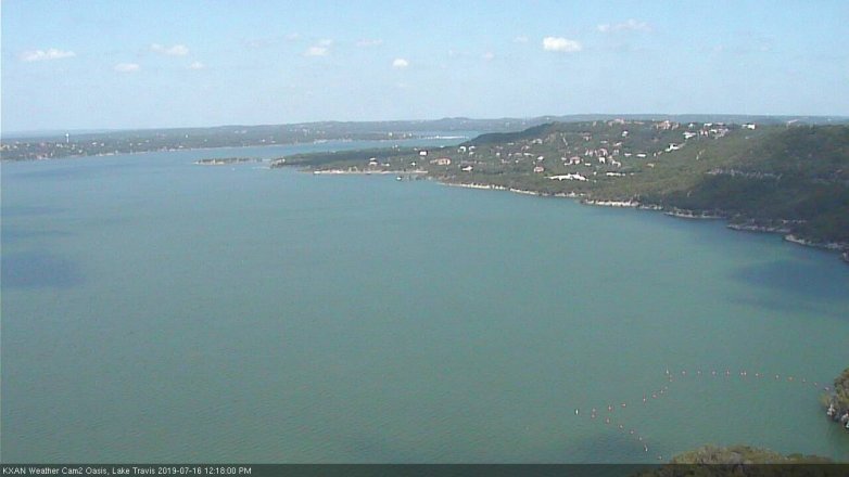 Lake Travis webcam, July 16, 2019 11:20 AM CT