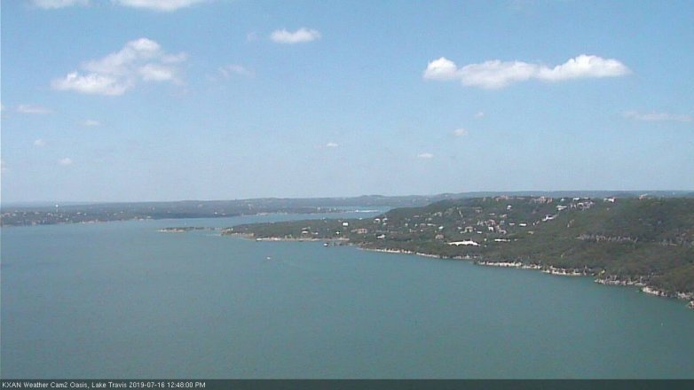 Lake Travis webcam, July 16, 2019 11:50 AM CT