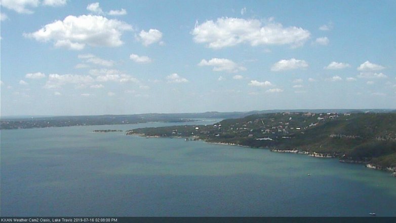 Lake Travis webcam, July 16, 2019 1:10 PM CT