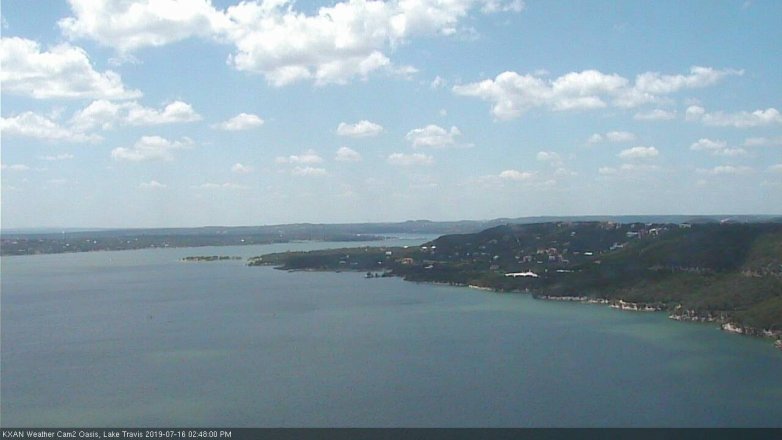 Lake Travis webcam, July 16, 2019 1:50 PM CT