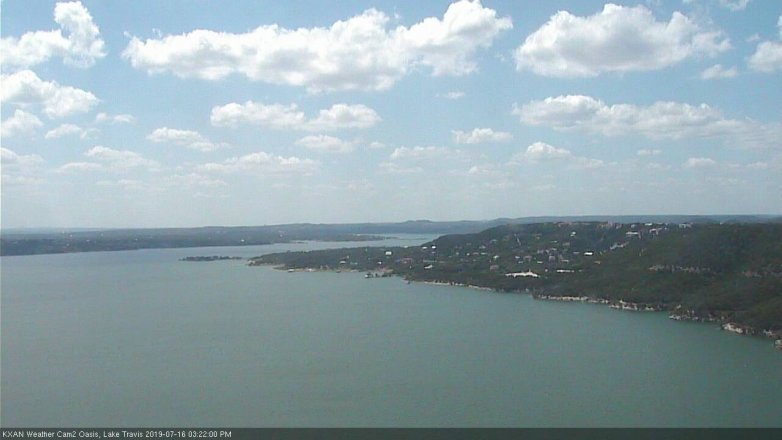 Lake Travis webcam, July 16, 2019 2:25 PM CT