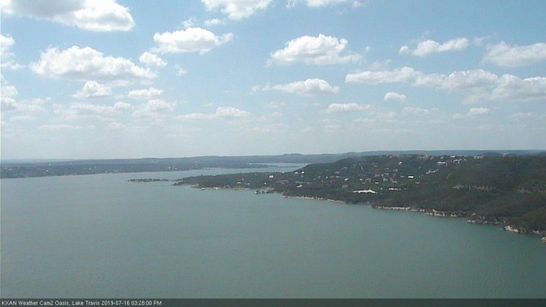 Lake Travis webcam, July 16, 2019 2:30 PM CT
