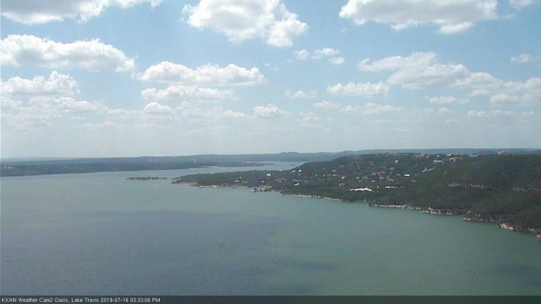 Lake Travis webcam, July 16, 2019 2:35 PM CT