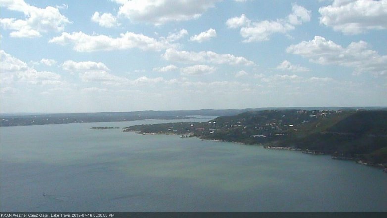 Lake Travis webcam, July 16, 2019 2:40 PM CT
