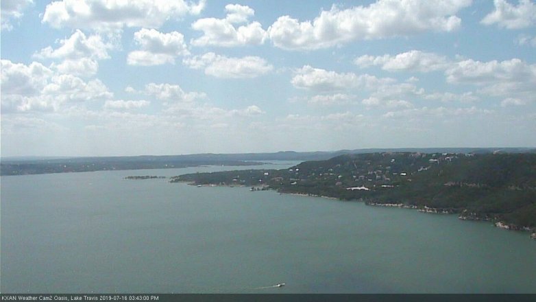 Lake Travis webcam, July 16, 2019 2:45 PM CT