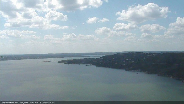Lake Travis webcam, July 16, 2019 3:05 PM CT