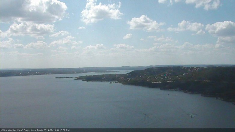 Lake Travis webcam, July 16, 2019 3:20 PM CT