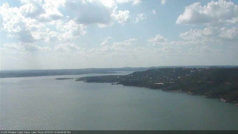 Lake Travis webcam, July 16, 2019 3:50 PM CT