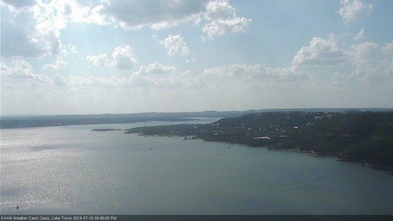 Lake Travis webcam, July 16, 2019 4:10 PM CT