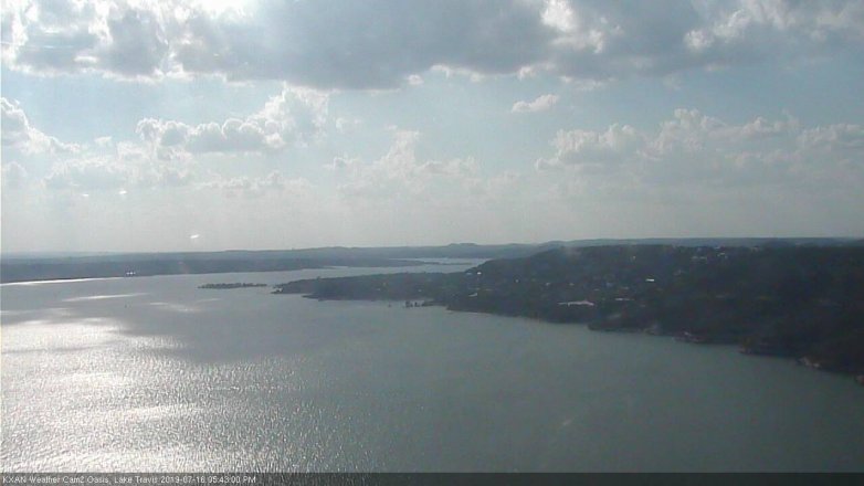 Lake Travis webcam, July 16, 2019 4:45 PM CT