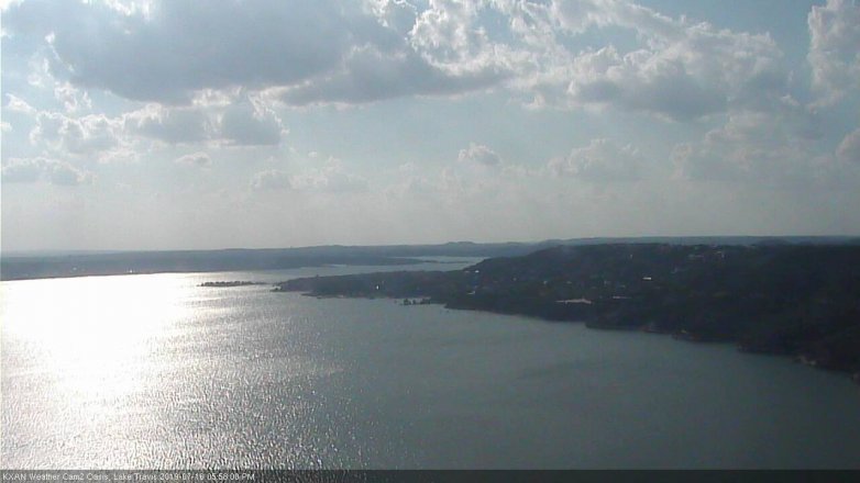 Lake Travis webcam, July 16, 2019 5:00 PM CT