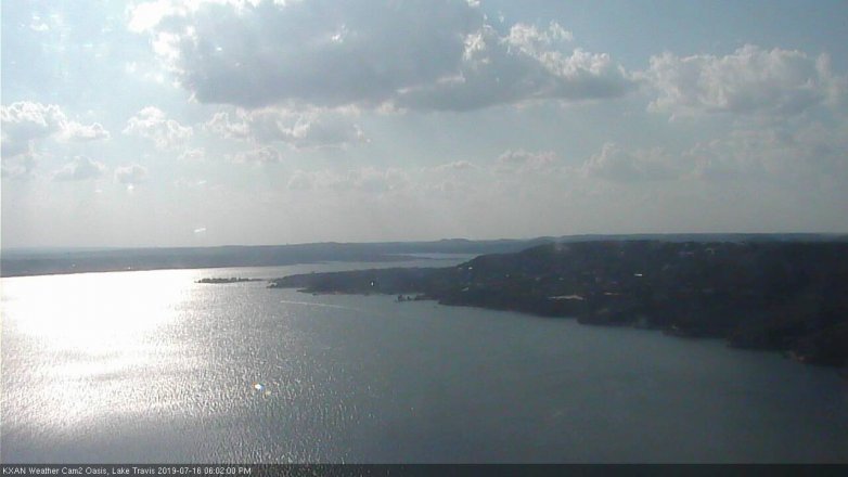 Lake Travis webcam, July 16, 2019 5:05 PM CT