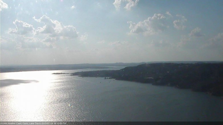 Lake Travis webcam, July 16, 2019 5:15 PM CT