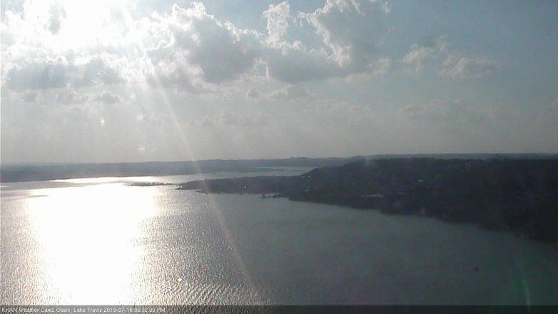 Lake Travis webcam, July 16, 2019 5:35 PM CT