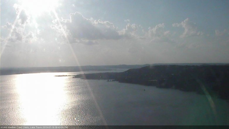 Lake Travis webcam, July 16, 2019 5:45 PM CT