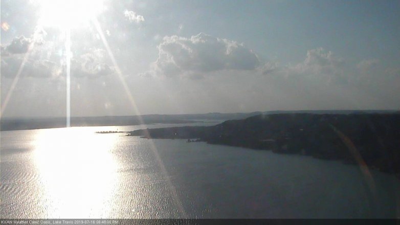 Lake Travis webcam, July 16, 2019 5:50 PM CT