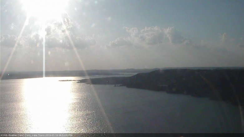 Lake Travis webcam, July 16, 2019 5:55 PM CT