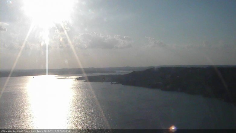 Lake Travis webcam, July 16, 2019 6:05 PM CT