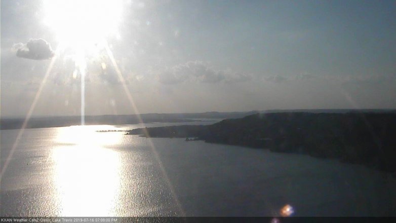 Lake Travis webcam, July 16, 2019 6:10 PM CT