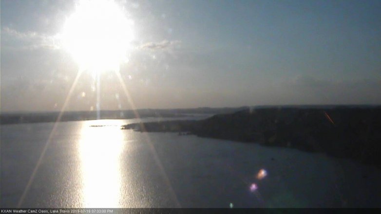 Lake Travis webcam, July 16, 2019 6:35 PM CT