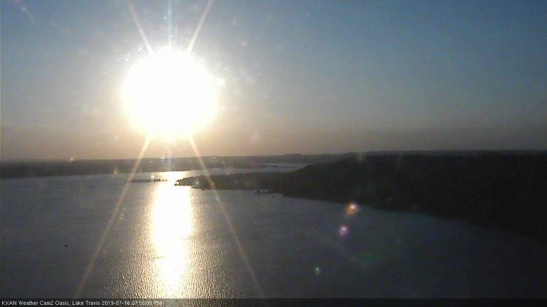 Lake Travis webcam, July 16, 2019 7:00 PM CT