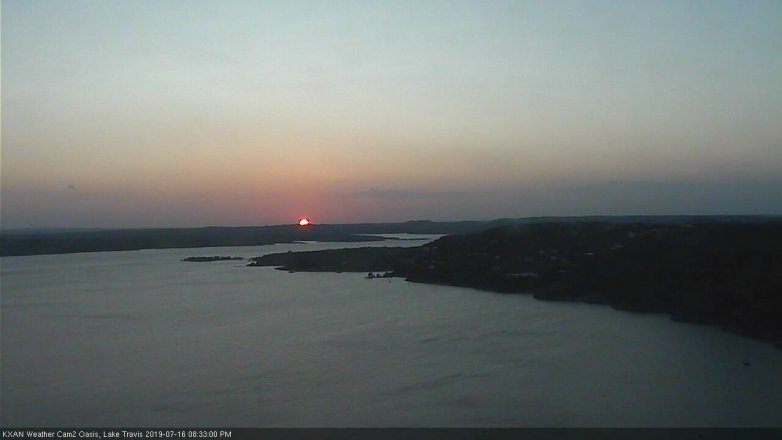 Lake Travis webcam, July 16, 2019 7:35 PM CT