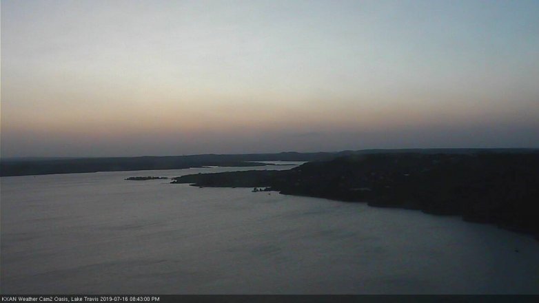 Lake Travis webcam, July 16, 2019 7:45 PM CT
