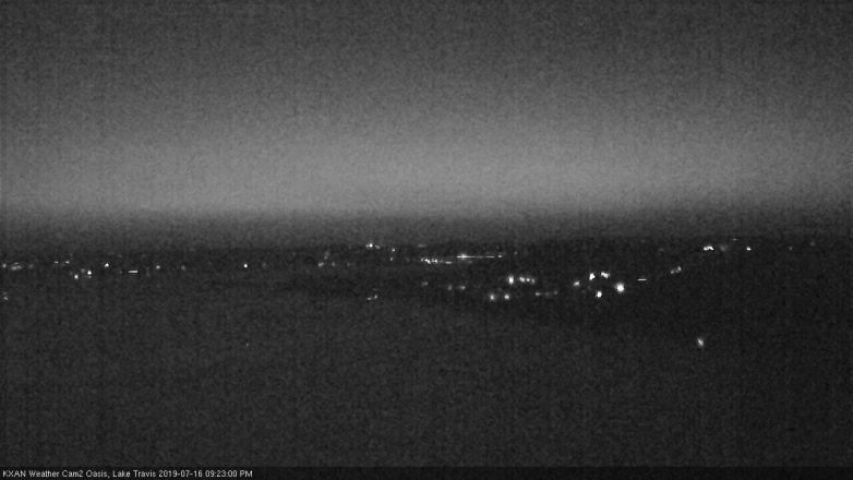 Lake Travis webcam, July 16, 2019 8:25 PM CT