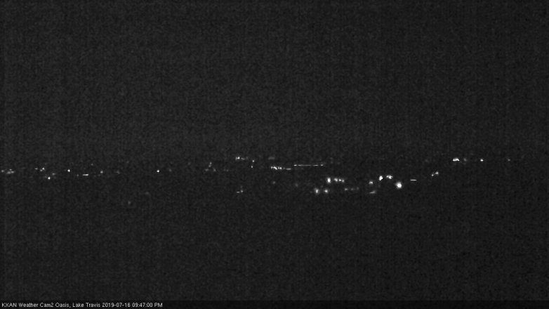 Lake Travis webcam, July 16, 2019 8:50 PM CT