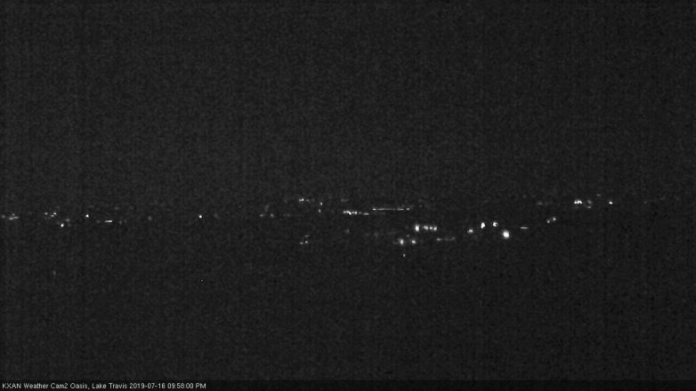 Lake Travis webcam, July 16, 2019 9:00 PM CT