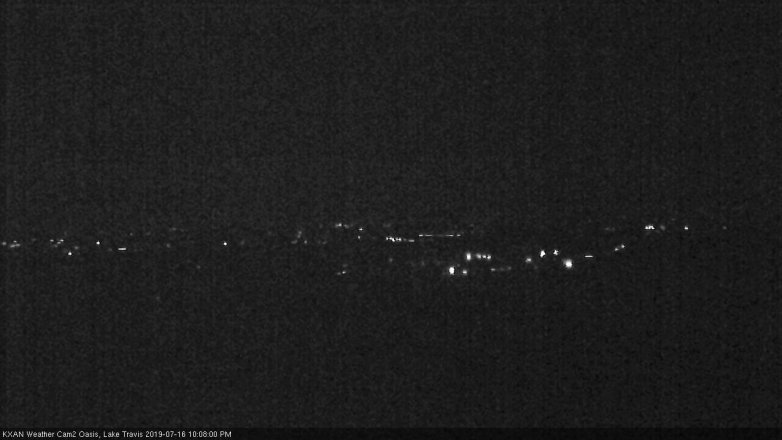 Lake Travis webcam, July 16, 2019 9:10 PM CT