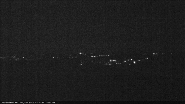 Lake Travis webcam, July 16, 2019 9:25 PM CT