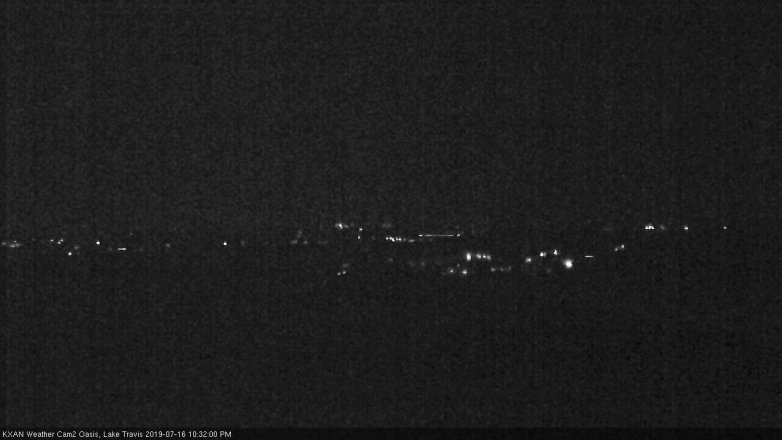 Lake Travis webcam, July 16, 2019 9:35 PM CT