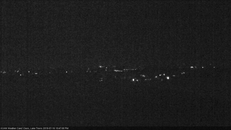 Lake Travis webcam, July 16, 2019 9:50 PM CT