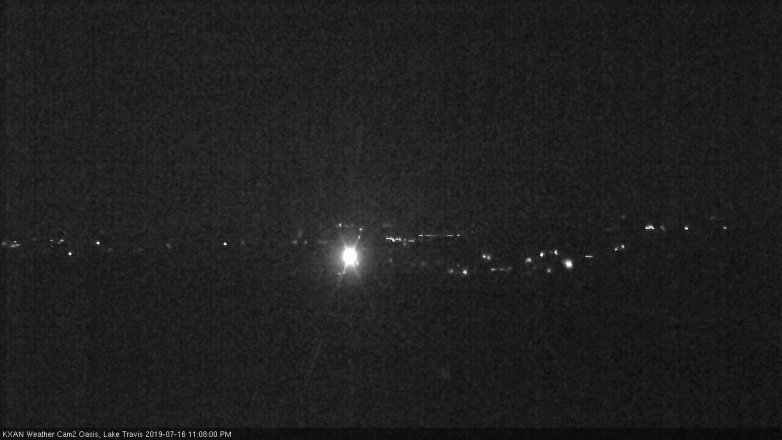 Lake Travis webcam, July 16, 2019 10:10 PM CT