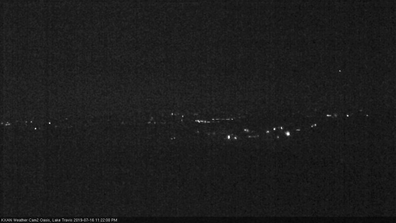 Lake Travis webcam, July 16, 2019 10:25 PM CT